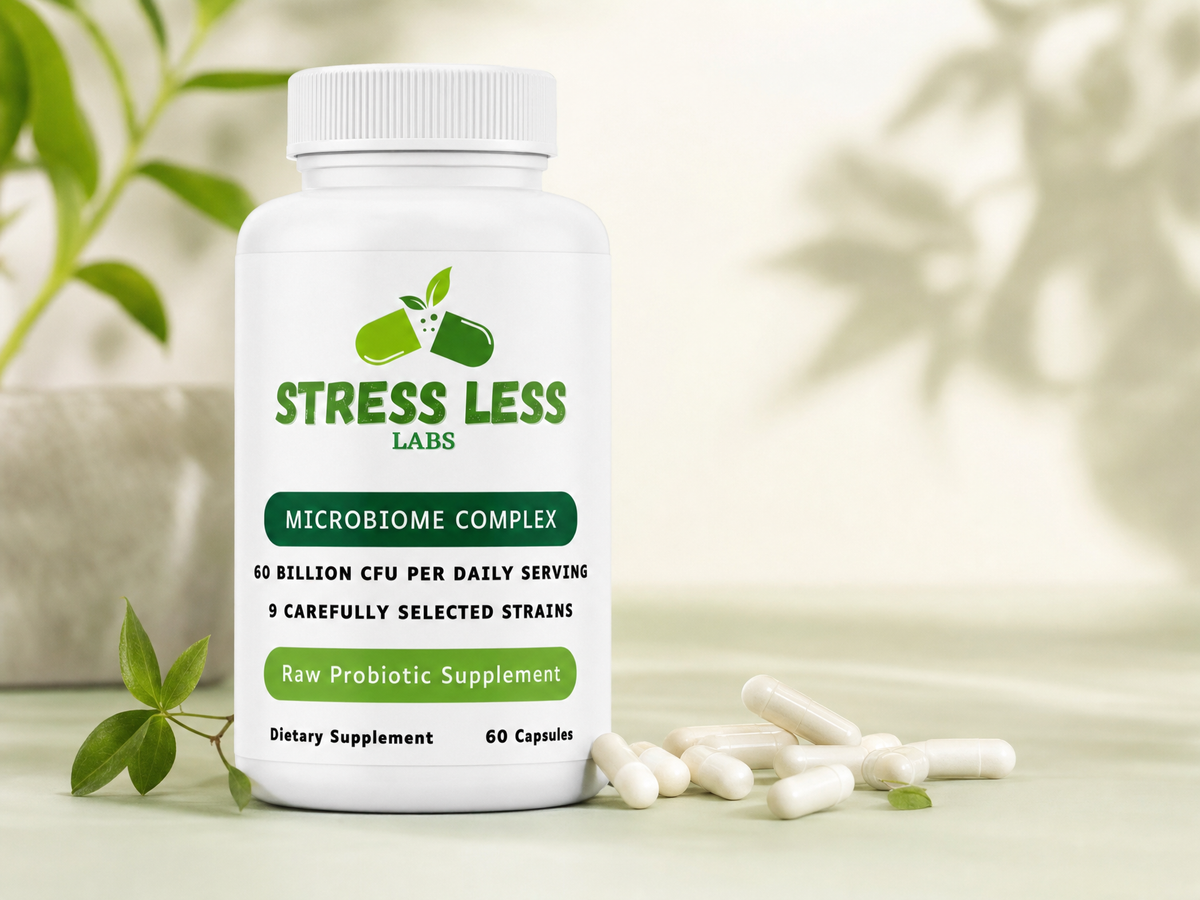 StressLessLabs Raw Probiotic Supplement