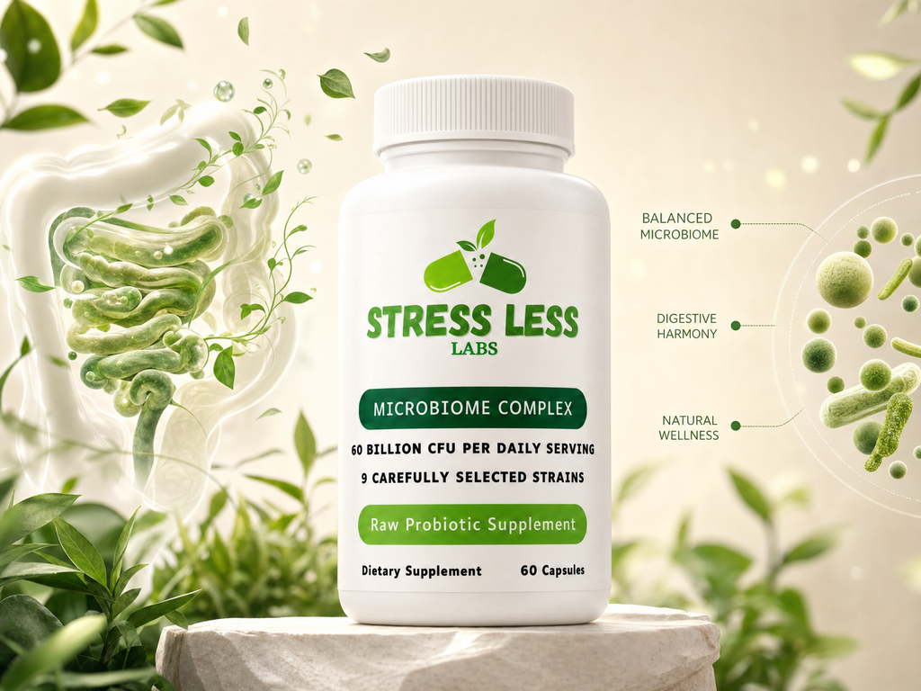 StressLessLabs Raw Probiotic Supplement